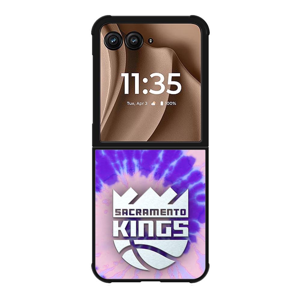 Sacramento Kings Tie Dye Style Logo Motorola Moto RAZR Plus 2025 Case