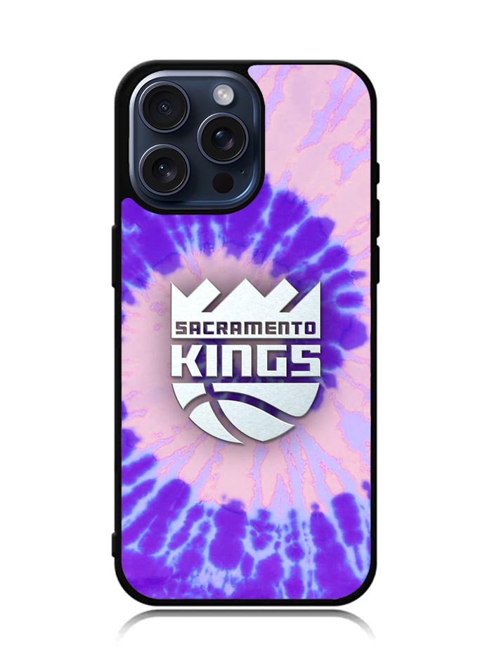 Sacramento Kings Tie Dye Style Logo iPhone 15 Pro Case BLN10409