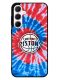 Detroit Pistons Tie Dye Style Logo Samsung Galaxy A55 5G Case