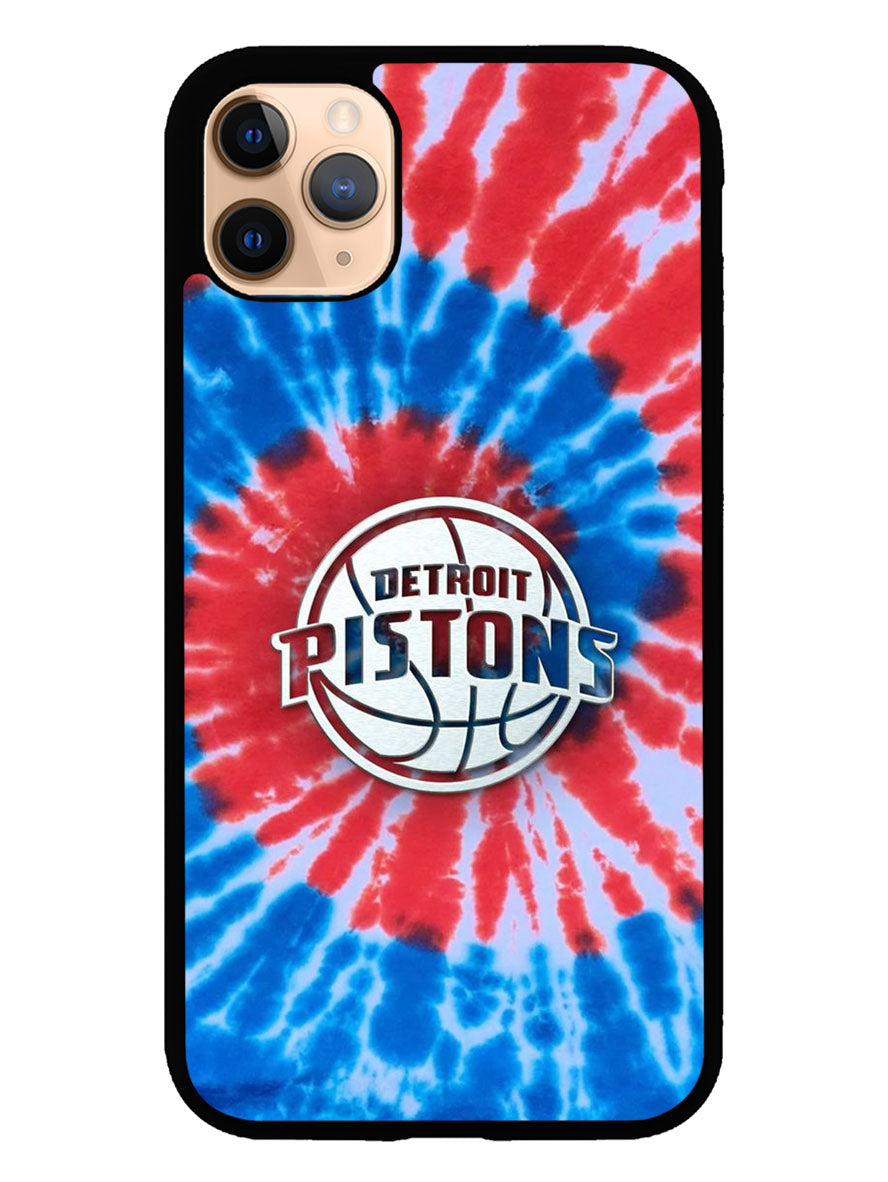 Detroit Pistons Tie Dye Style Logo iPhone 11 Pro Case