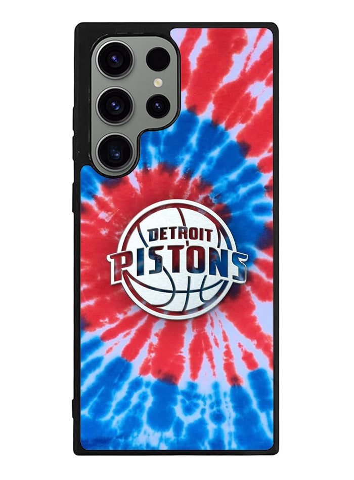 Detroit Pistons Tie Dye Style Logo Samsung Galaxy S23 Ultra 5G Case