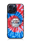 Detroit Pistons Tie Dye Style Logo iPhone 15 Pro Case BLN10706