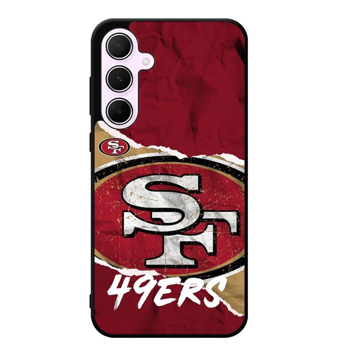 San Francisco 49Ers Torn Paper Style Logo Samsung Galaxy A55 5G Case DC1617