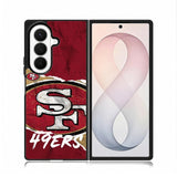 San Francisco 49Ers Torn Paper Style Logo Samsung Galaxy Z Fold 8 Ultra Case DC1617
