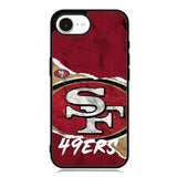 San Francisco 49Ers Torn Paper Style Logo iPhone 16e Case DC1617