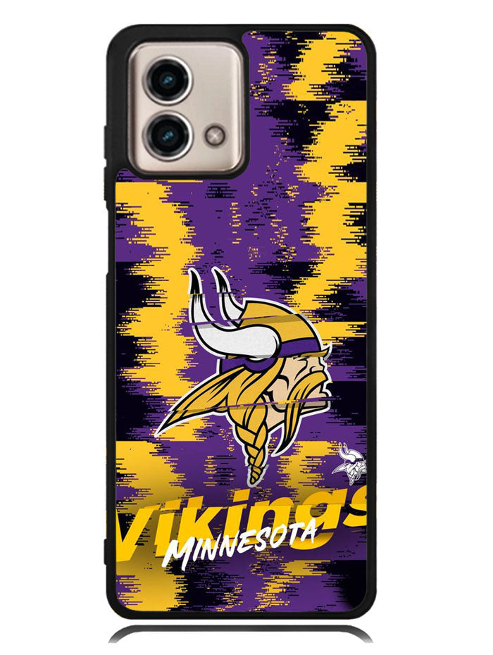 Minnesota Vikings Torn Paper Style Logo Motorola Moto G Stylus 5G 2023 Case