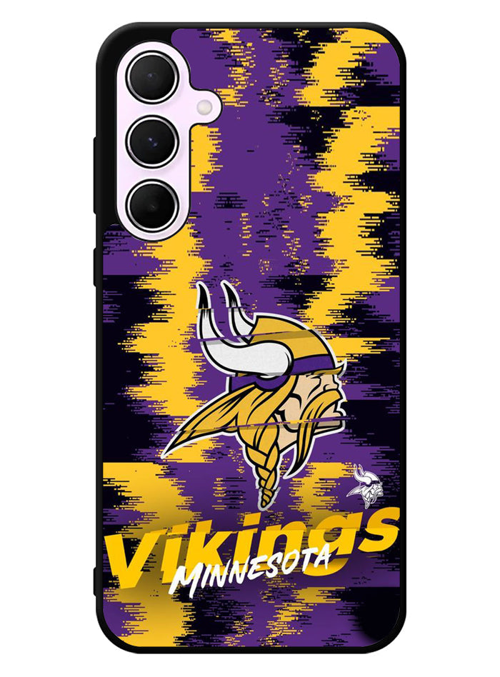 Minnesota Vikings Torn Paper Style Logo Samsung Galaxy A35 5G Case