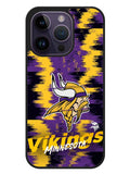 Minnesota Vikings Torn Paper Style Logo iPhone 14 Pro Case BLN10282
