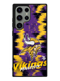 Minnesota Vikings Torn Paper Style Logo Samsung Galaxy S23 Ultra 5G Case