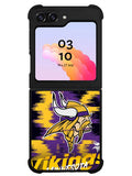 Minnesota Vikings Torn Paper Style Logo Samsung Galaxy Z Flip 5 5G 2023 Case