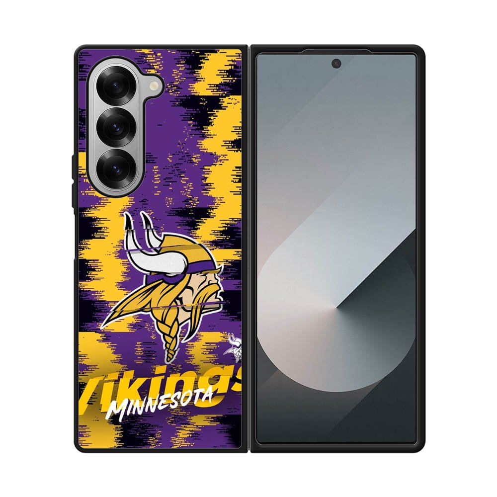 Minnesota Vikings Torn Paper Style Logo Samsung Galaxy Z Fold 7 5G Case