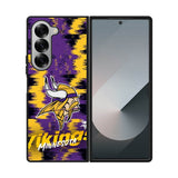 Minnesota Vikings Torn Paper Style Logo Samsung Galaxy Z Fold 7 5G Case
