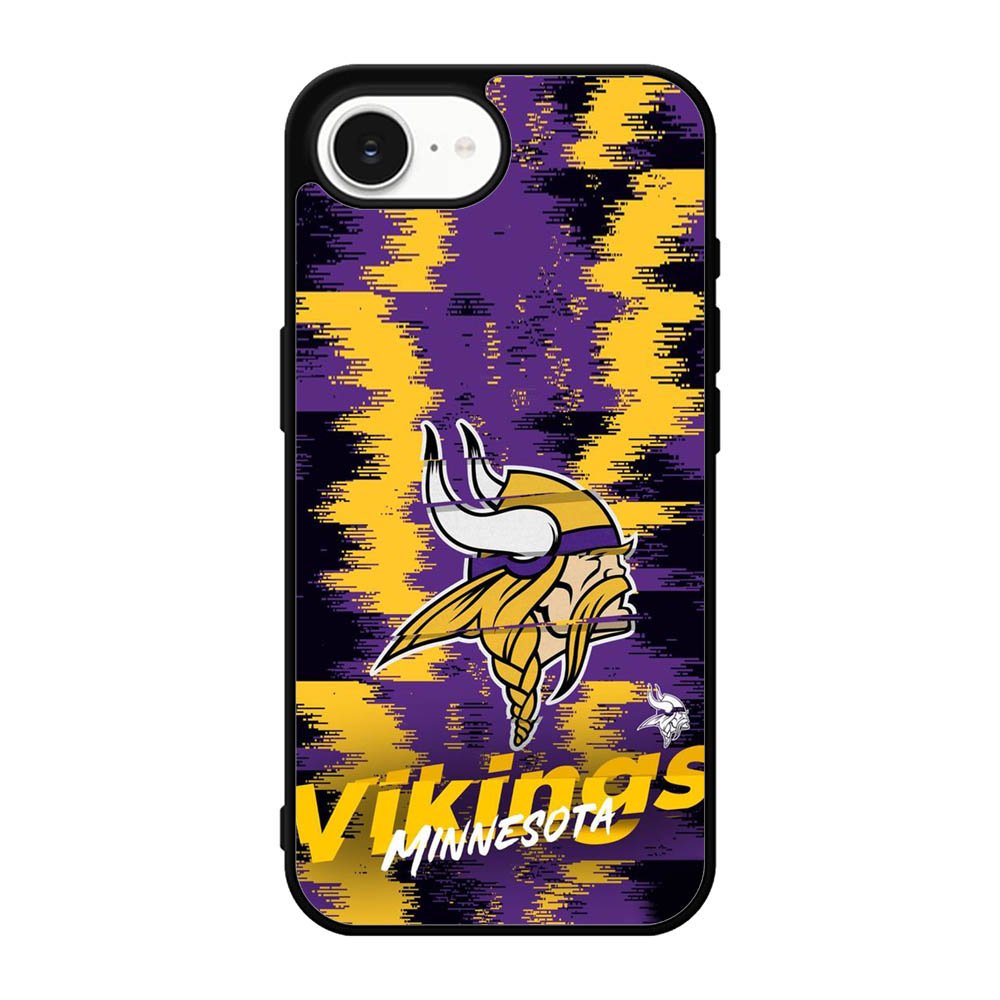 Minnesota Vikings Torn Paper Style Logo iPhone 17e Case