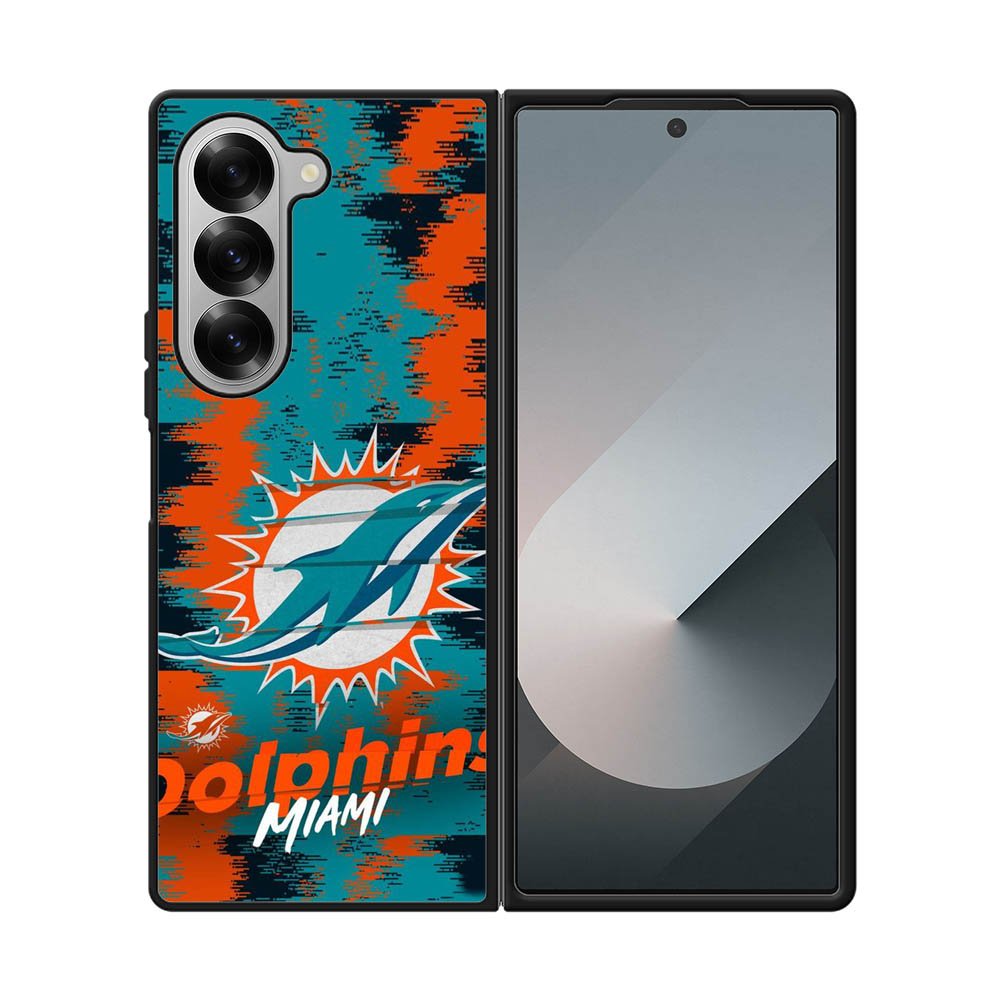 Miami Dolphins NFL Team Logo Samsung Galaxy Z Fold 7 5G Case