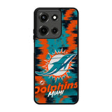 Miami Dolphins NFL Team Logo Motorola Moto G 5G 2025 Case DC6634
