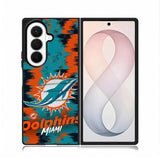 Miami Dolphins Nfl Team Logo Samsung Galaxy Z Fold 8 Ultra Case DC1137