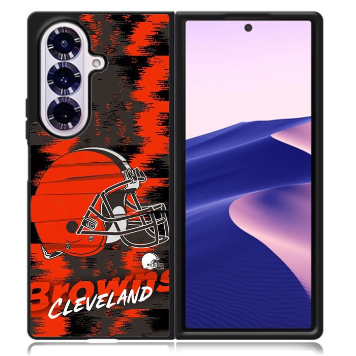 Cleveland Browns Nfl Team Logo Samsung Galaxy Z Fold 7 Case DC0367