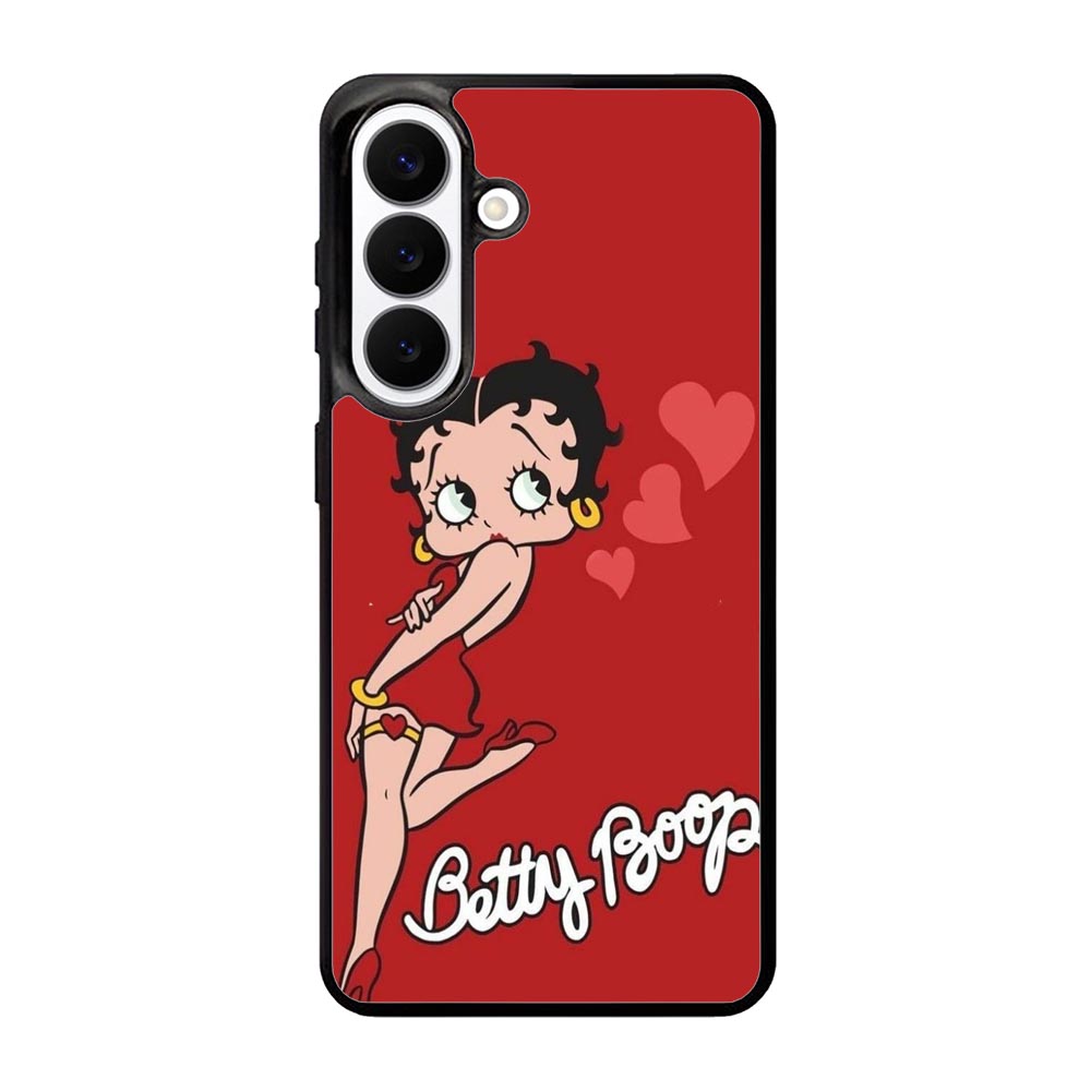 Betty Boop Red Background Samsung Galaxy S26 Plus phone case