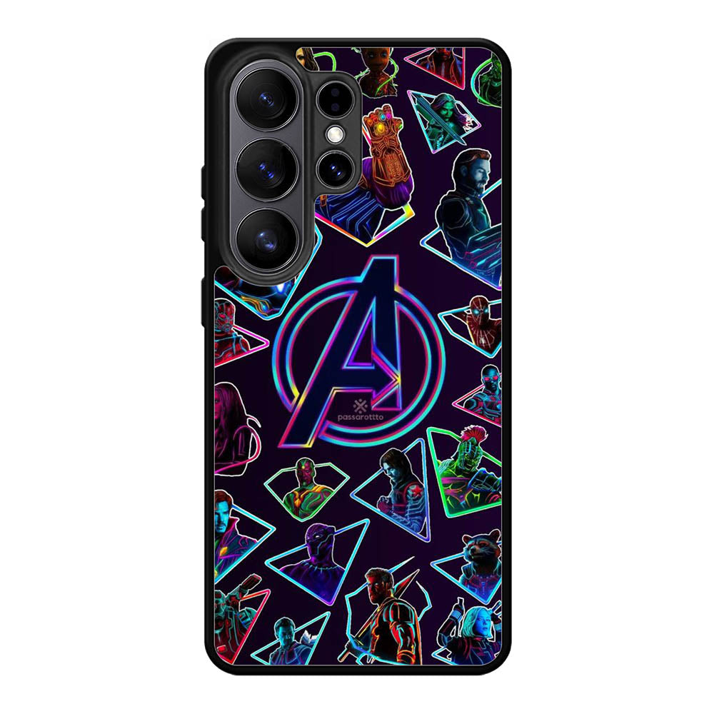 Avengers Logo And All Hero Samsung Galaxy S26 Ultra phone case
