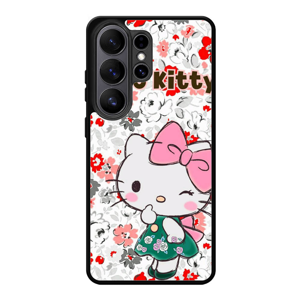 Hello Kitty Cute Flower Samsung Galaxy S26 Ultra phone case