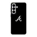 Atlanta braves logo black Samsung Galaxy S26 Plus phone case