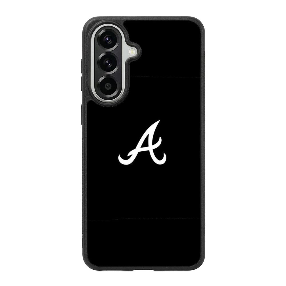 Atlanta braves logo black Samsung Galaxy A37 Case