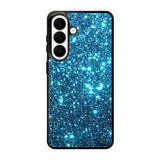 Blue bling sparkling sparkles Samsung Galaxy S26 phone case
