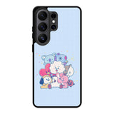 BTS BT21 Blue Texture Samsung Galaxy S26 Ultra Case