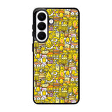 The Gudetama Pattern Samsung Galaxy S26 phone case