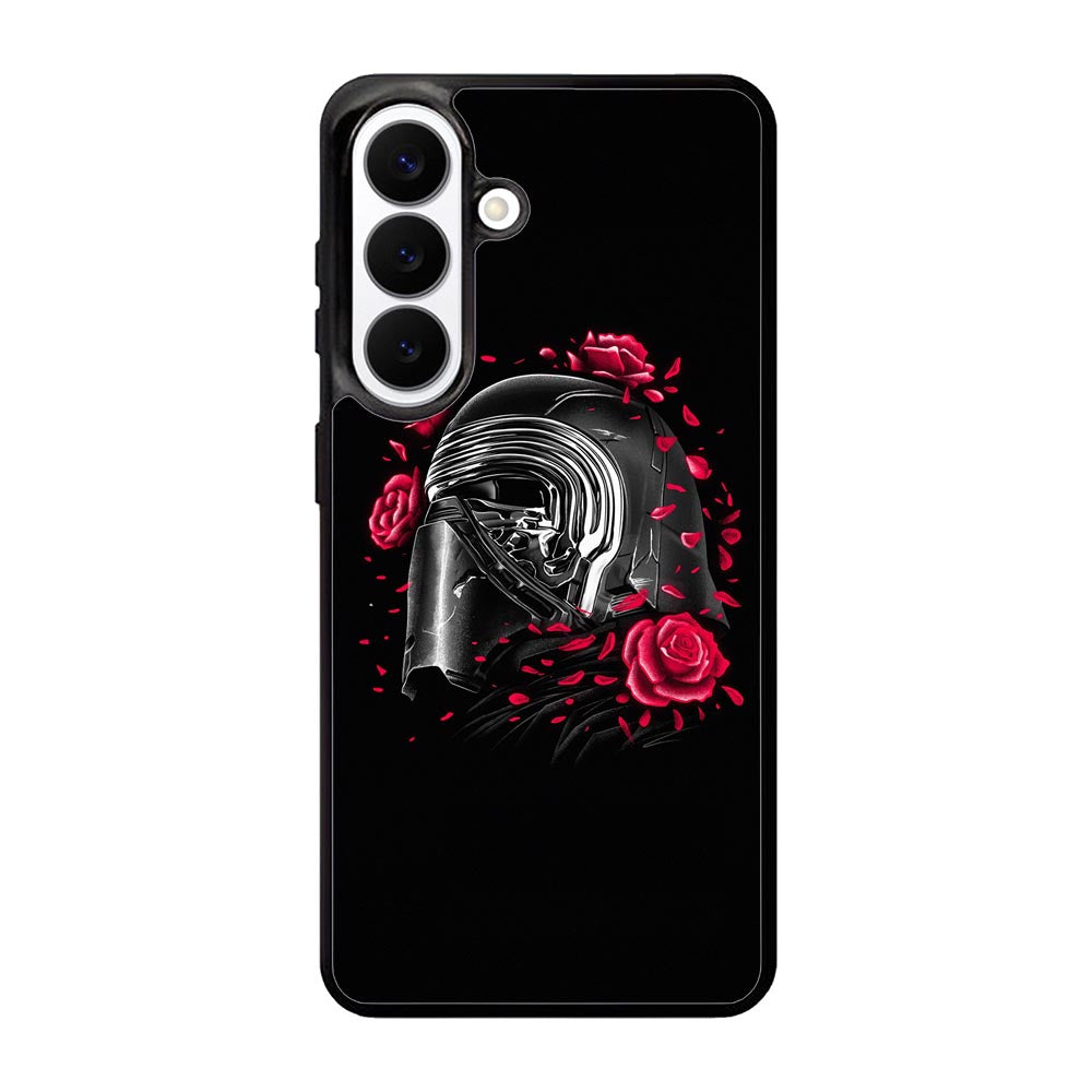 Star Wars Kylo Ren Helmet and Roses Samsung Galaxy S26 phone case