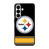 Pittsburgh Steelers Logo Strip Samsung Galaxy S26 phone case