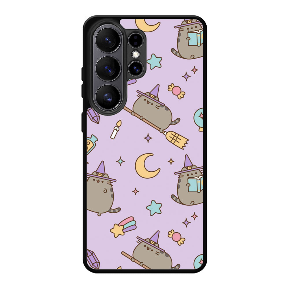 Pusheen The Cat Witch Samsung Galaxy S26 Ultra phone case