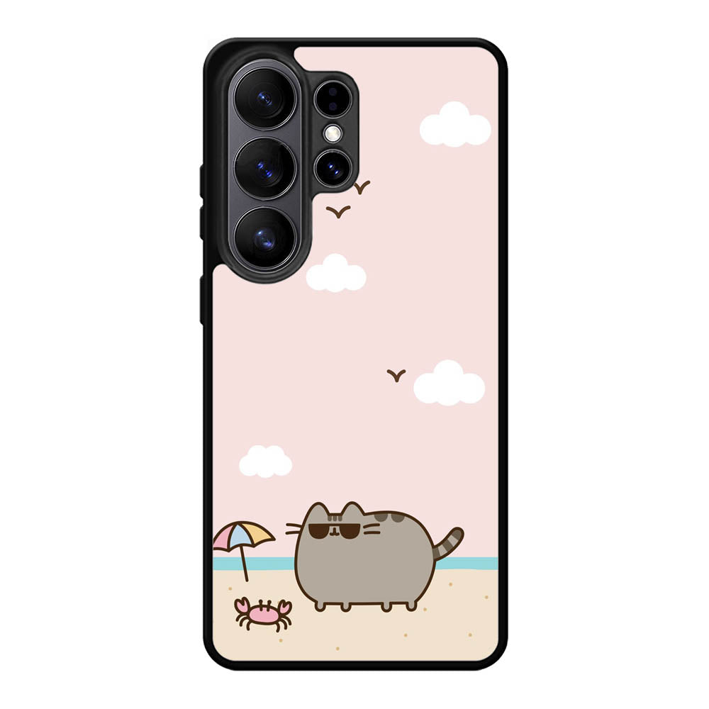 Pusheen The Cat Cool Summer Samsung Galaxy S26 Ultra Case DC1533