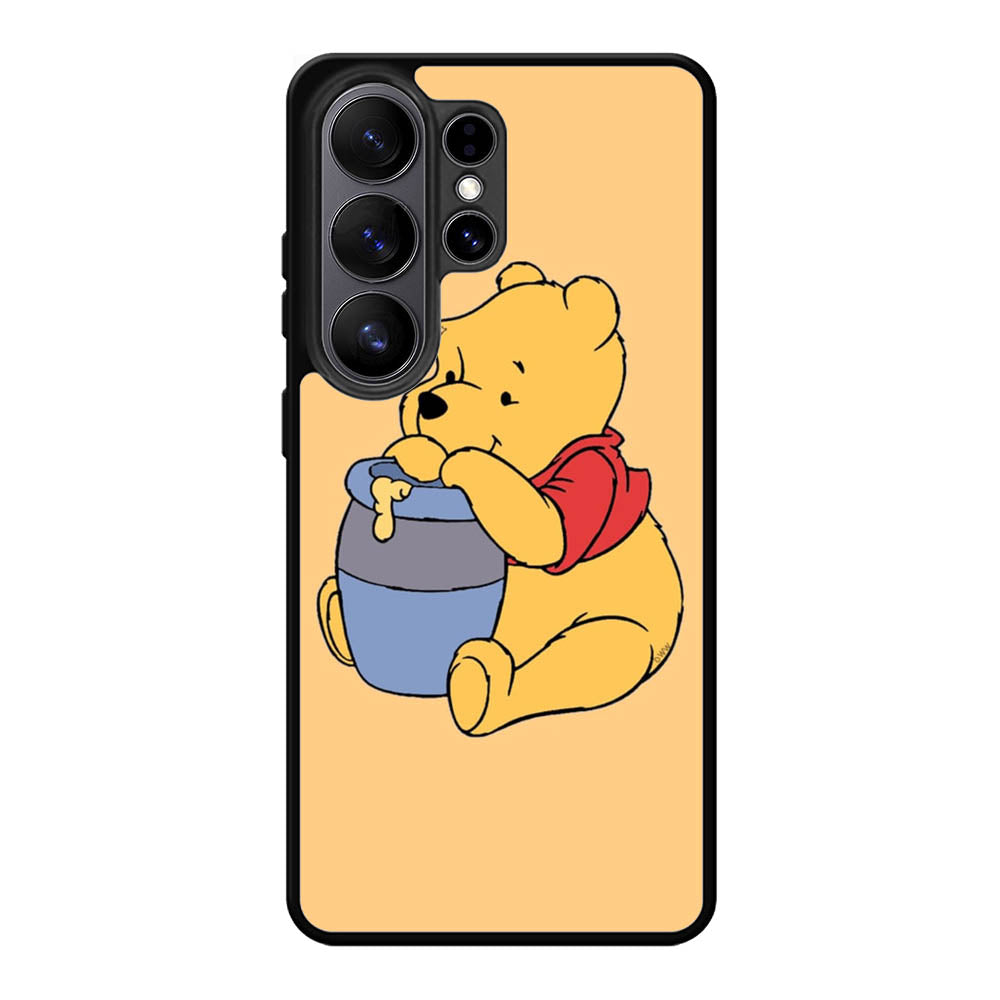 Winnie The Pooh Honey Eat Samsung Galaxy S26 Ultra phone case