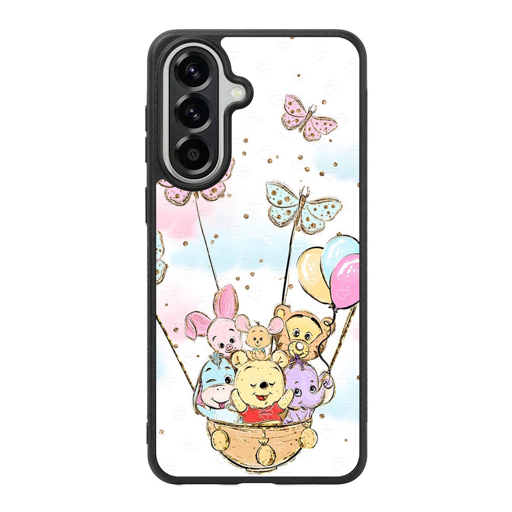 Winnie The Pooh And Butterfly Friends Samsung Galaxy A57 Case