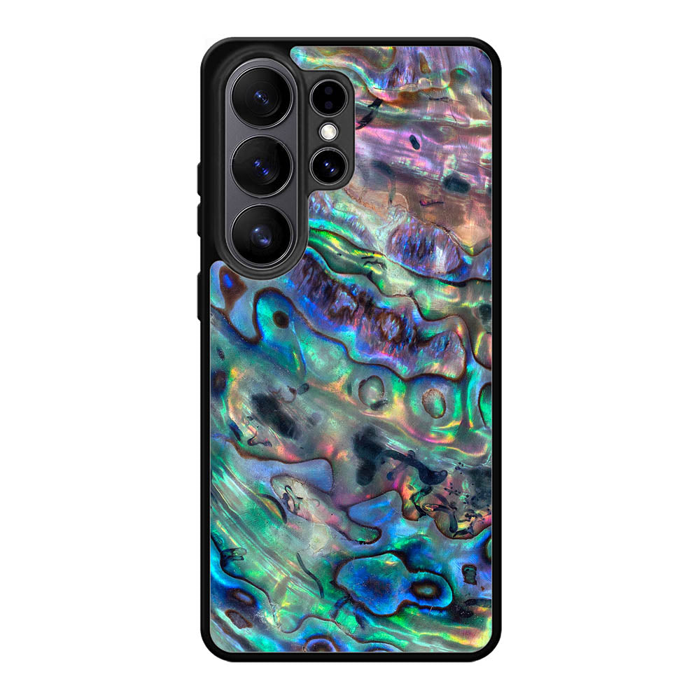 Red And Silver Abalone Samsung Galaxy S26 Ultra phone case