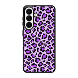 Leopard Purple Pattern Samsung Galaxy S26 Plus phone case
