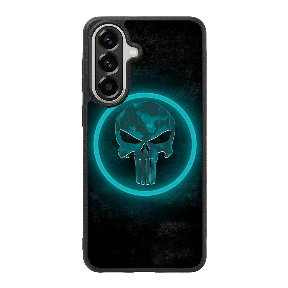 Punisher Blue Glow Samsung Galaxy A57 Case DC1516