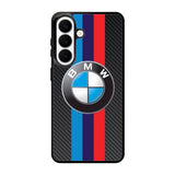 BMW Carbon Stripes Logo Samsung Galaxy S26 phone case with DC0204 design