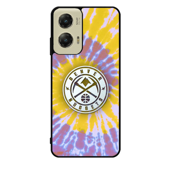 Denver Nuggets Tie Dye Style Logo Motorola Moto G Stylus 5G 2024 Case