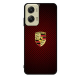 Porsche Logo Carbon Red Motorola Moto G Stylus 5G 2024 Case