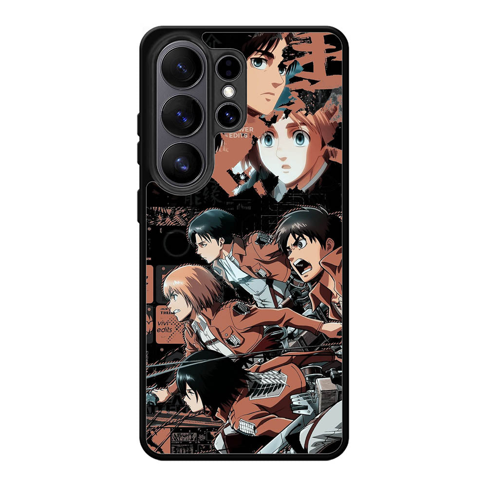 Eren Mikasa Attack On Titan Samsung Galaxy S26 Ultra phone case