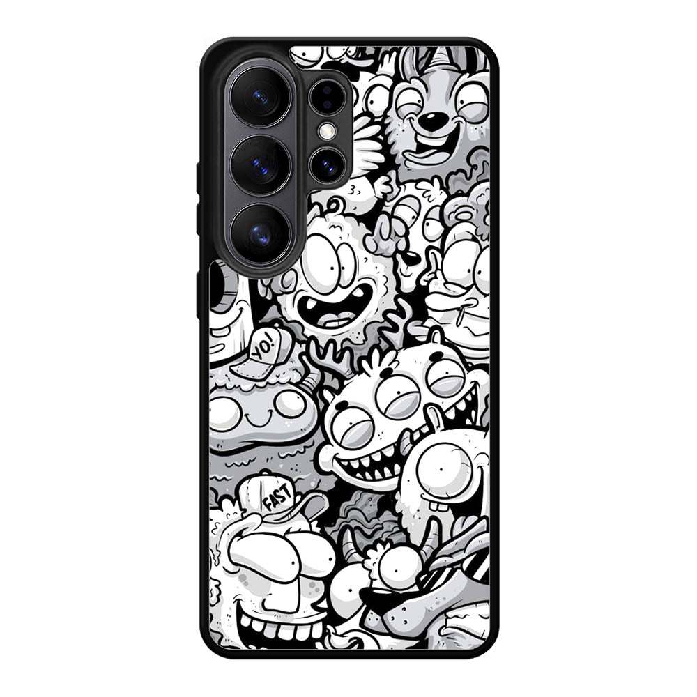Doodle Art Cartoon Samsung Galaxy S26 Ultra Case DC0545