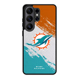 Miami Dolphins Samsung Galaxy S26 Ultra phone case with DC1130 design