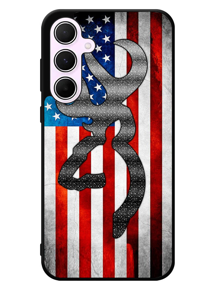 Camo American Flag 2nd Samsung Galaxy A55 5G Case