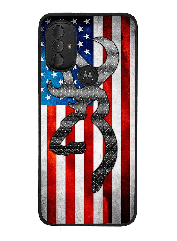 Camo American Flag 2nd Motorola Moto G Pure 2021 , Moto G Power 2022 Case