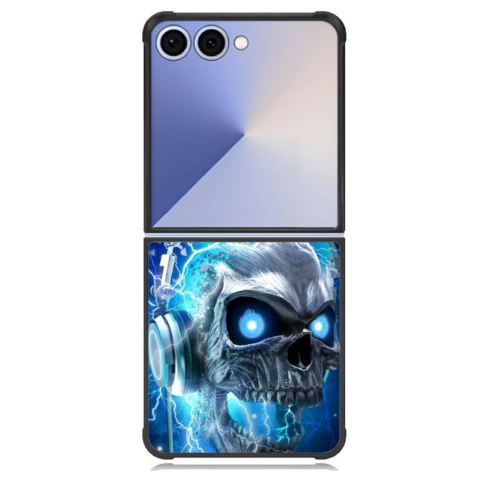 Skull Blue Samsung Galaxy Z Flip 7 Case DC1675