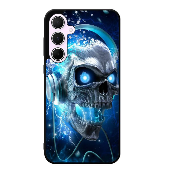 Skull Blue Samsung Galaxy A55 5G Case DC1675