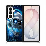 Skull Blue Samsung Galaxy Z Fold 8 Ultra Case DC1675