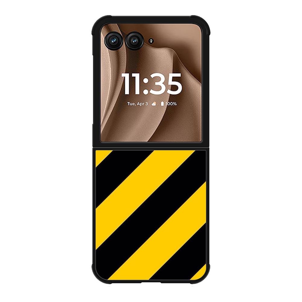 Black Yellow Motorola Moto RAZR Plus 2025 Case